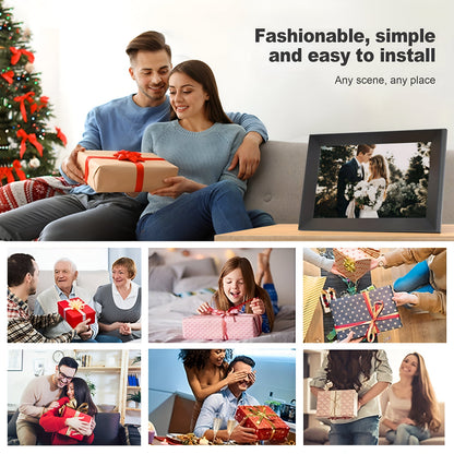 Cadre photo numérique WiFi avec écran tactile HD | Partage instantané de photos pour les souvenirs en famille