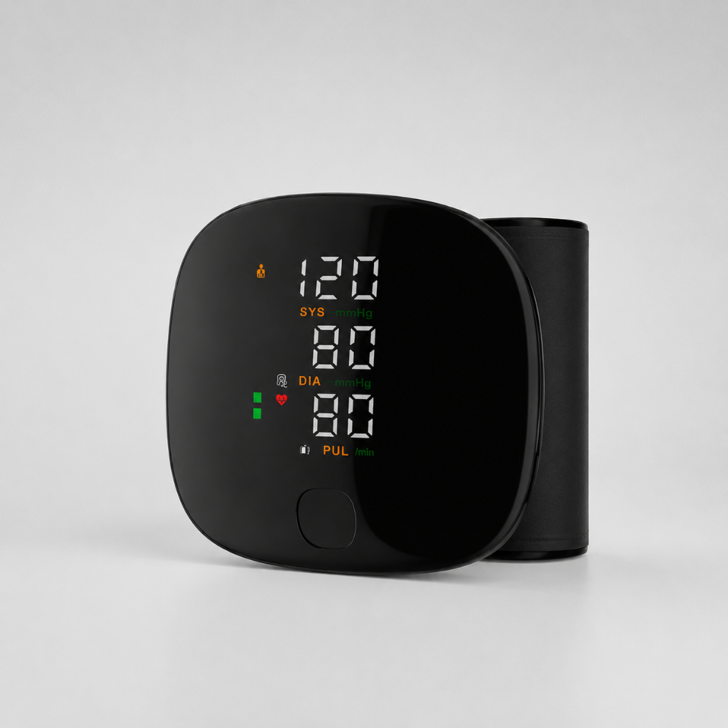 Tensiomètre électronique au poignet avec mesures automatiques et détection d'arythmie | Appareil de santé portable pour un usage domestique
