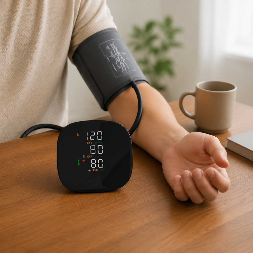 Tensiomètre électronique au poignet avec mesures automatiques et détection d'arythmie | Appareil de santé portable pour un usage domestique
