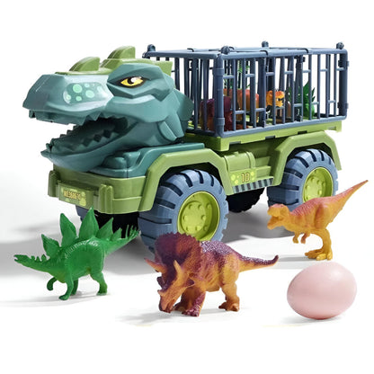 Dinosaur Adventure | Toy Truck Playset with Cage Design & Figures | Interactive Fun for Imaginative Play