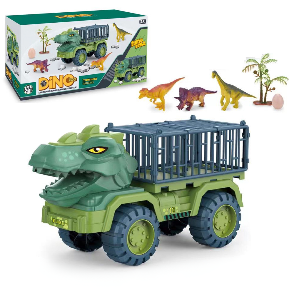 Dinosaur Adventure | Toy Truck Playset with Cage Design & Figures | Interactive Fun for Imaginative Play