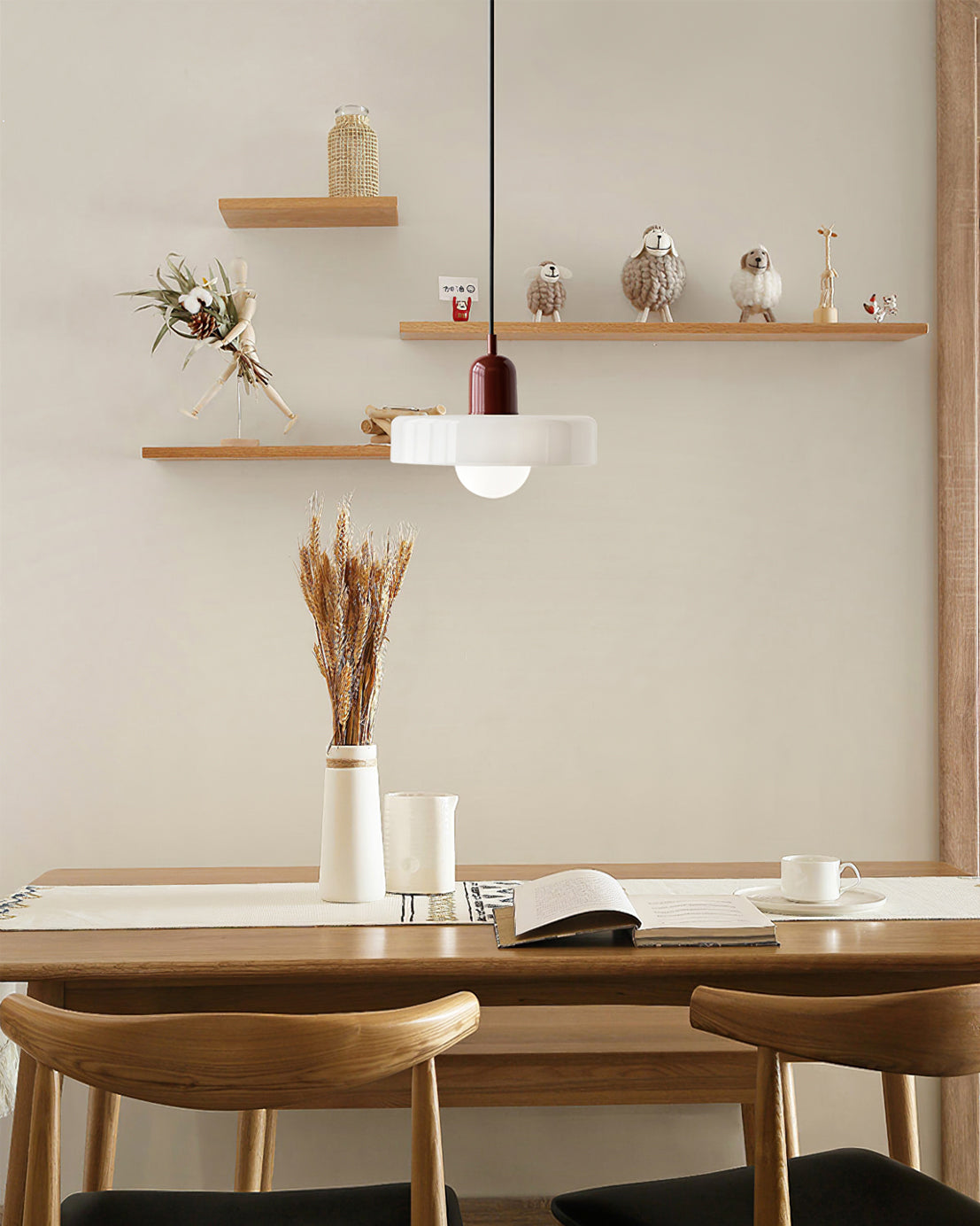Frosted Glass Globe Ceiling Light 10 Inch Semi-Flush Mount LED Fixture for Bedroom Kitchen Hallway Low Profile Indoor Lighting