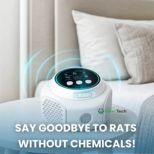 Plug-In Ultrasonic Rodent Deterrent for Indoor and Outdoor Use