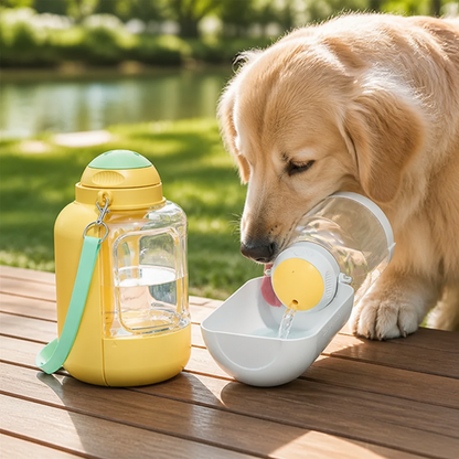 Ortekor 2-In-1 Leak-Proof Dog Water Bottle