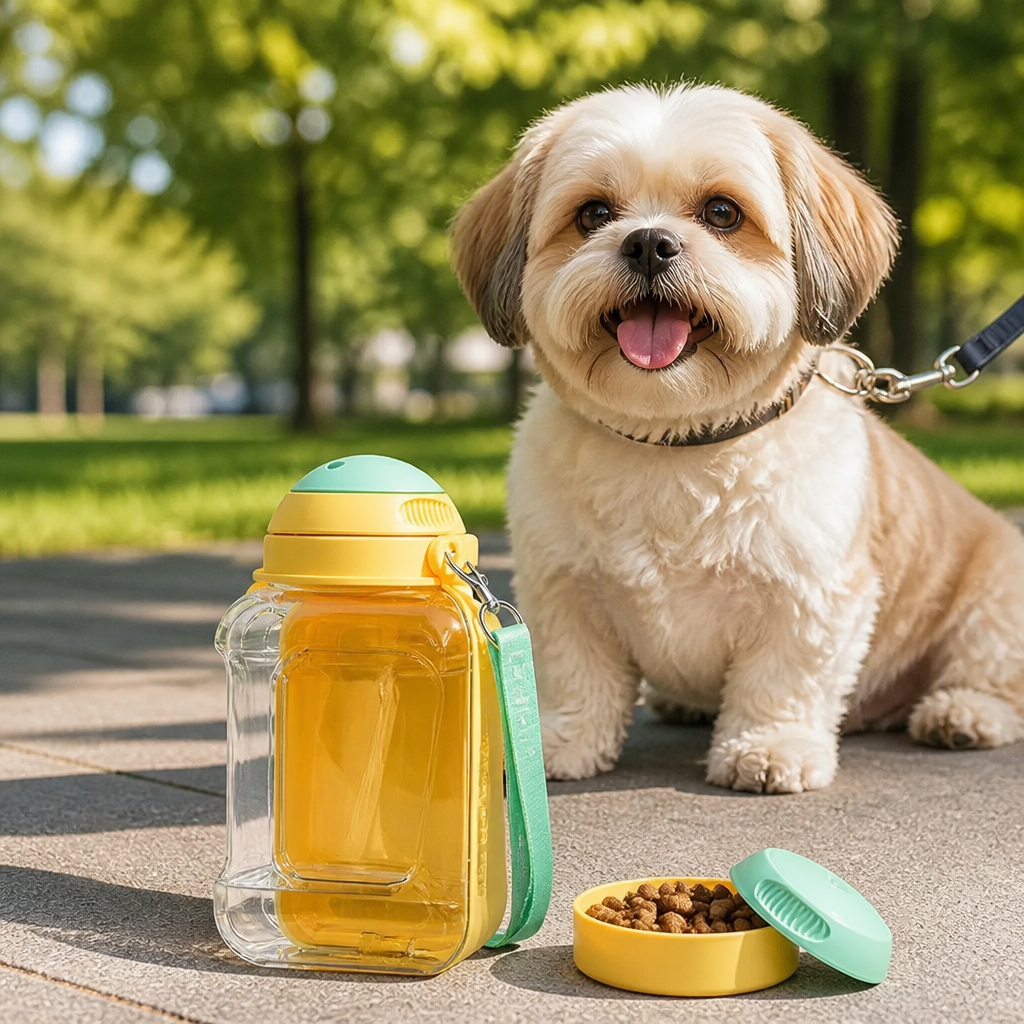 Ortekor 2-In-1 Leak-Proof Dog Water Bottle