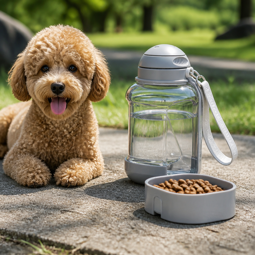 Ortekor 2-In-1 Leak-Proof Dog Water Bottle