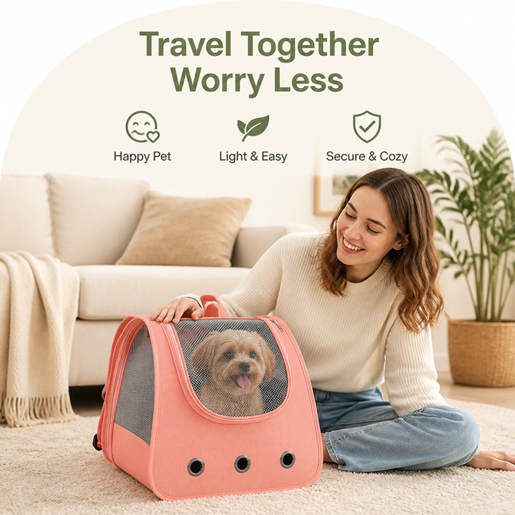Ortekor 270° Panoramic Window Foldable Lightweight Pet Backpack