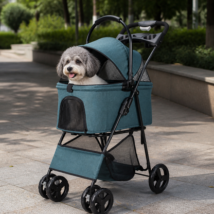 Ortekor 3-in-1 Waterproof & All-Terrain Pet Stroller (Removable Carrier)