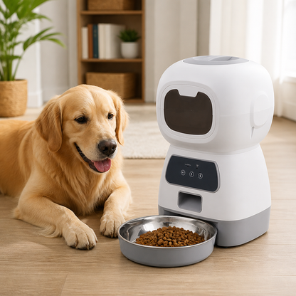 Ortekor 1 gallon Timed Voice Recorder Pet Feeder