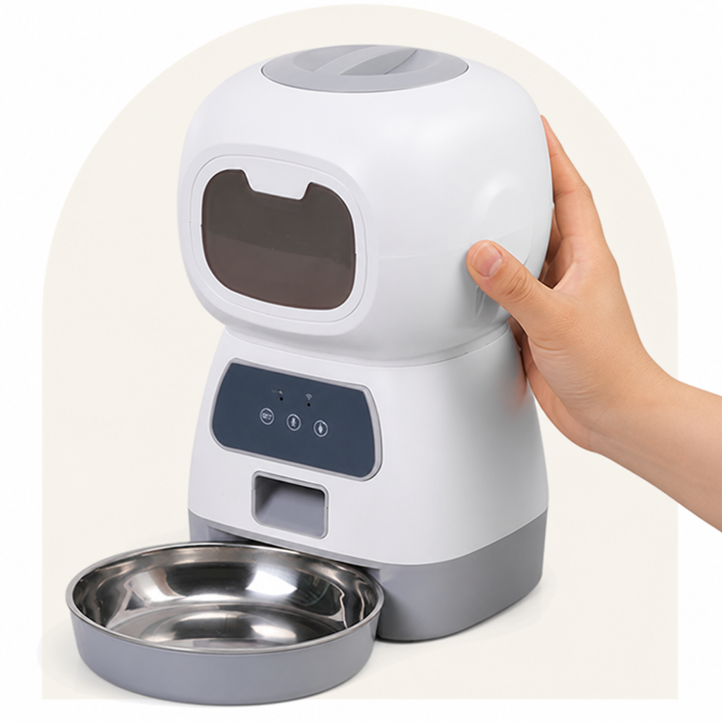 Ortekor 1 gallon Timed Voice Recorder Pet Feeder