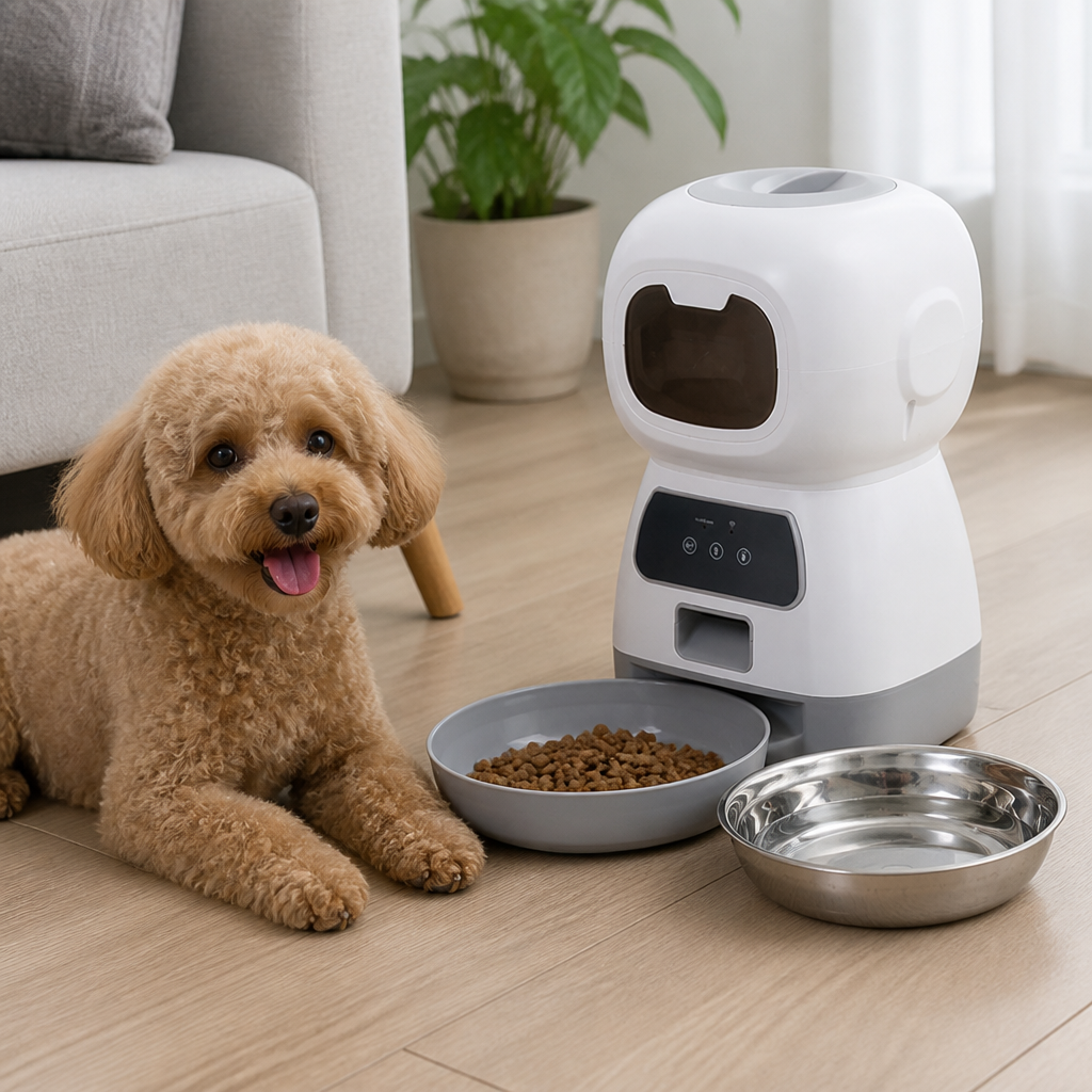 Ortekor 1 gallon Timed Voice Recorder Pet Feeder