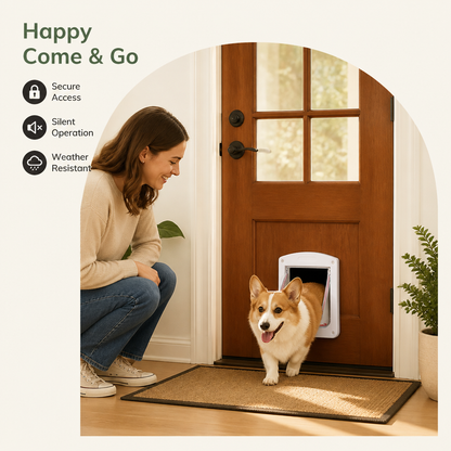 Ortekor 4-Way Locking & Weatherproof Pet Door