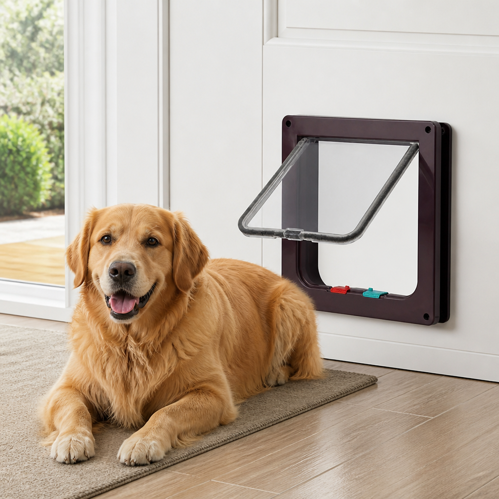 Ortekor 4-Way Locking Weatherproof Pet Door