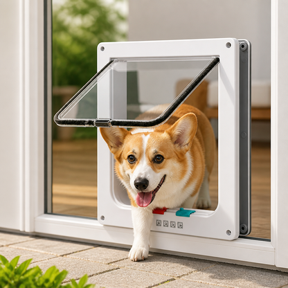 Ortekor 4-Way Locking Weatherproof Pet Door