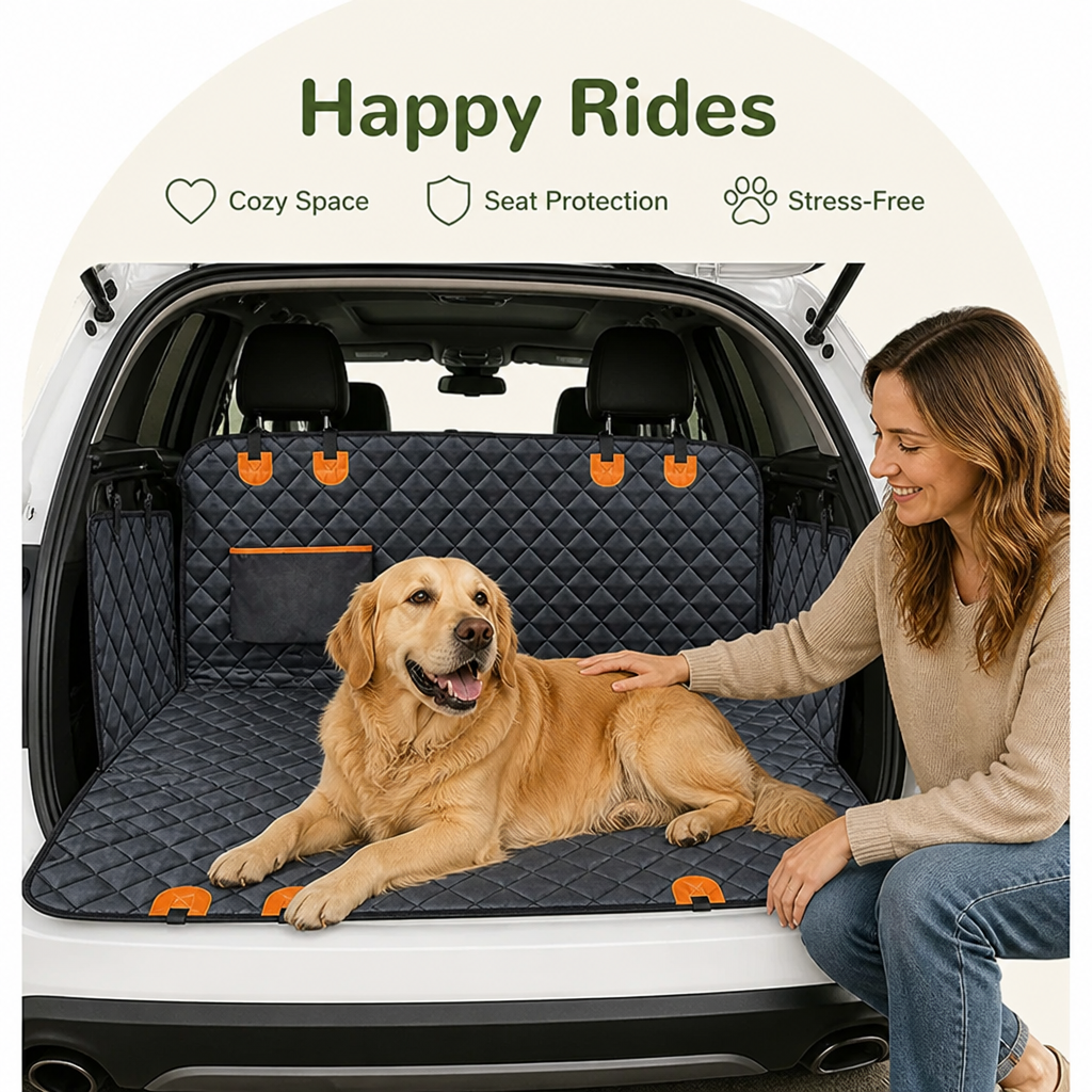 Ortekor 600D Heavy-Duty Scratch-Proof & Nonslip Car Seat Cover Hammock