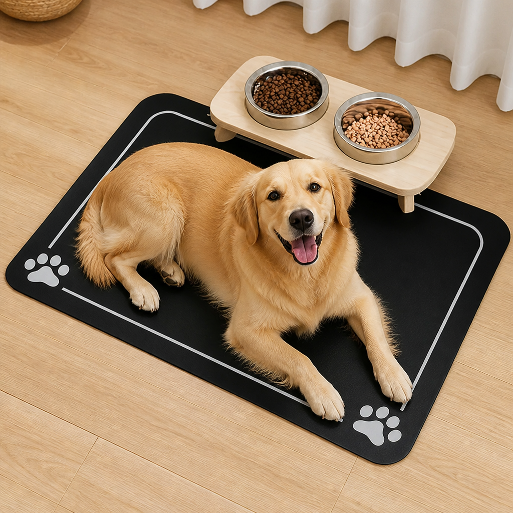 Ortekor Absorbent Quick-Dry & Non-Slip Pet Feeding Mat