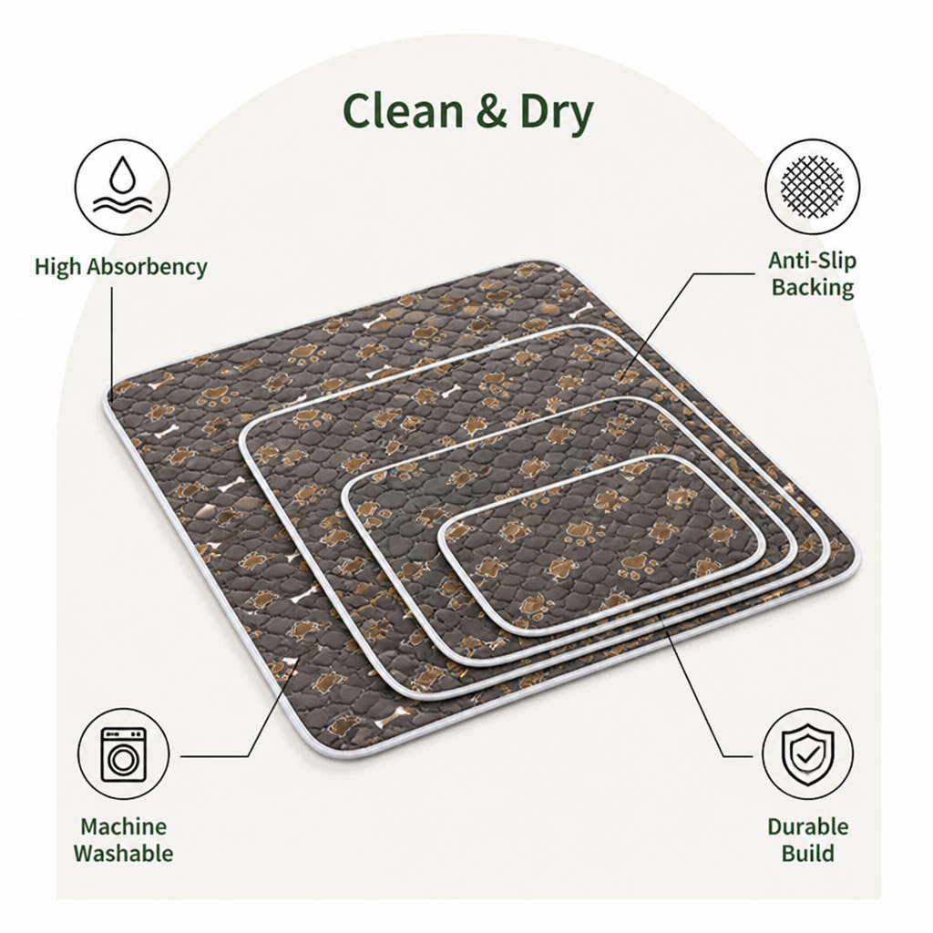 Ortekor Absorbent Washable & Anti-Slip Dog Training Pad