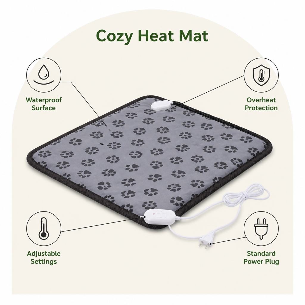 Ortekor Adjustable 3-Heat & Waterproof Heated Mat