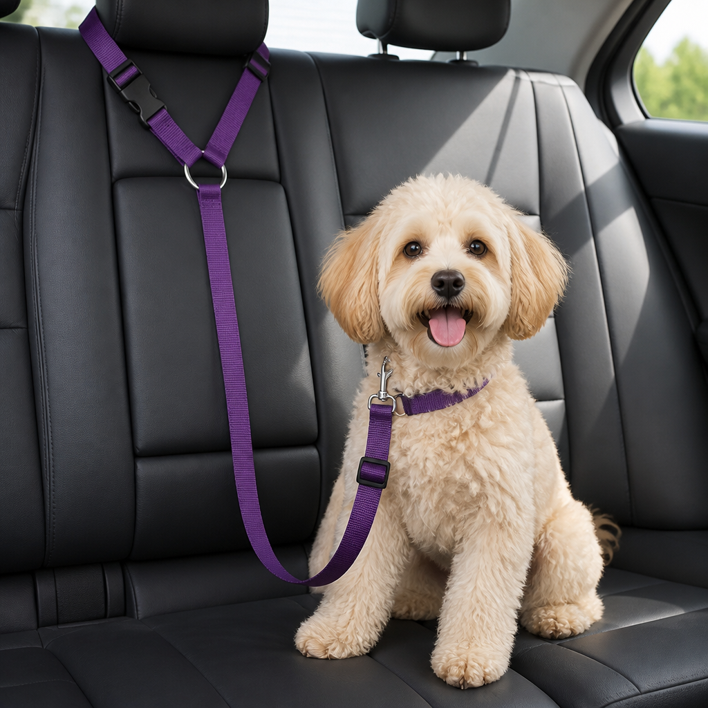 Ortekor Adjustable Nylon Headrest Pet Seat Belt
