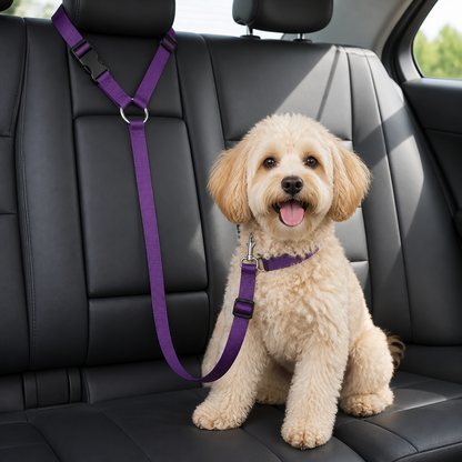 Ortekor Adjustable Nylon Headrest Pet Seat Belt