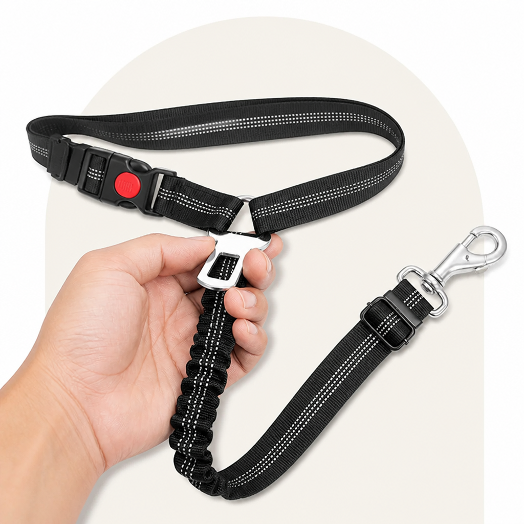 Ortekor Adjustable Reflective & Anti-Shock Harness Leash (Seat Tether)