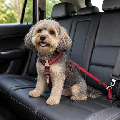 Ortekor Adjustable Reflective & Anti-Shock Harness Leash (Seat Tether)
