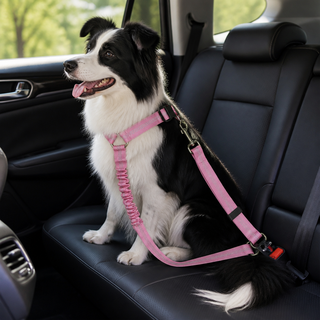Ortekor Adjustable Reflective Quick-Release Car Safety Belt