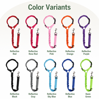 Ortekor Adjustable Reflective Quick-Release Car Seat Belt