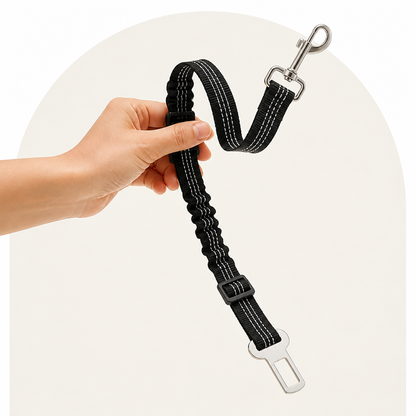 Ortekor Adjustable Shock-Absorbing & Reflective Dog Car Safety Belt
