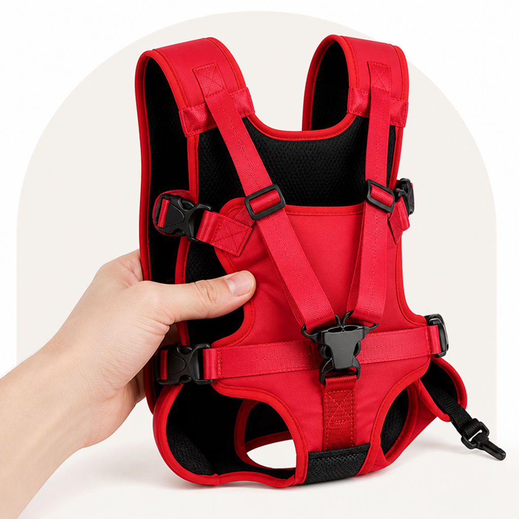 Ortekor Adjustable Straps & Breathable Mesh Front Carrier Backpack