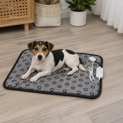 Ortekor Adjustable Temperature & Waterproof Heated Pet Mat (Overheat Protection)