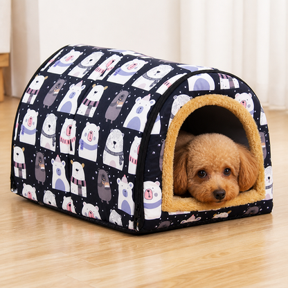 Ortekor All-Season Washable Pet House (Removable Cover)