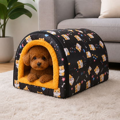 Ortekor All-Season Washable Pet House (Removable Cover)