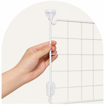 Ortekor Anti-Escape Mesh & Adjustable Steel Frame Puppy Fence