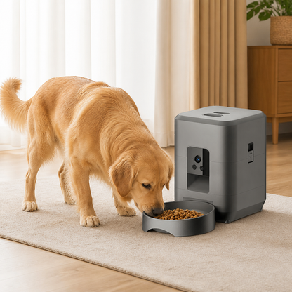 Ortekor App-Controlled Wi‑Fi Camera Automatic Pet Feeder (2L Capacity)