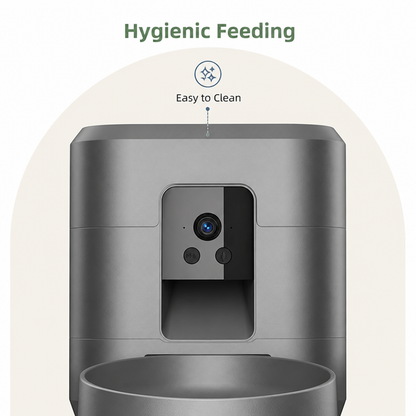Ortekor App-Controlled Wi‑Fi Camera Automatic Pet Feeder (2L Capacity)