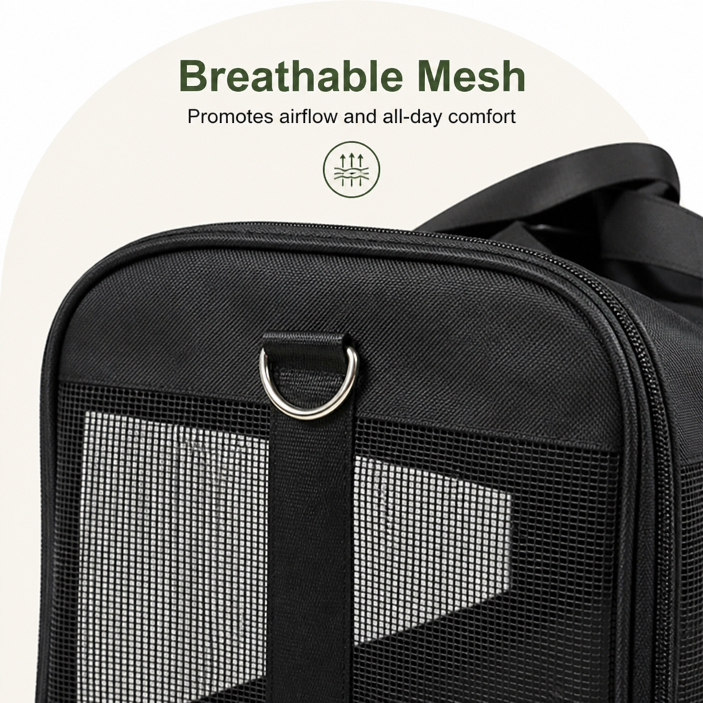 Ortekor Breathable & Foldable Pet Carrier (Airline-Approved)