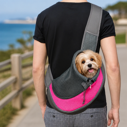 Ortekor Breathable Mesh & Adjustable Cross-Body Travel Carrier