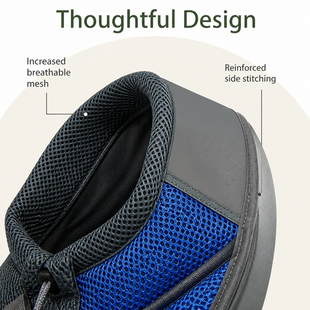 Ortekor Breathable Mesh & Adjustable Cross-Body Travel Carrier