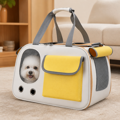 Ortekor Breathable Mesh & Bubble Window Travel Carrier
