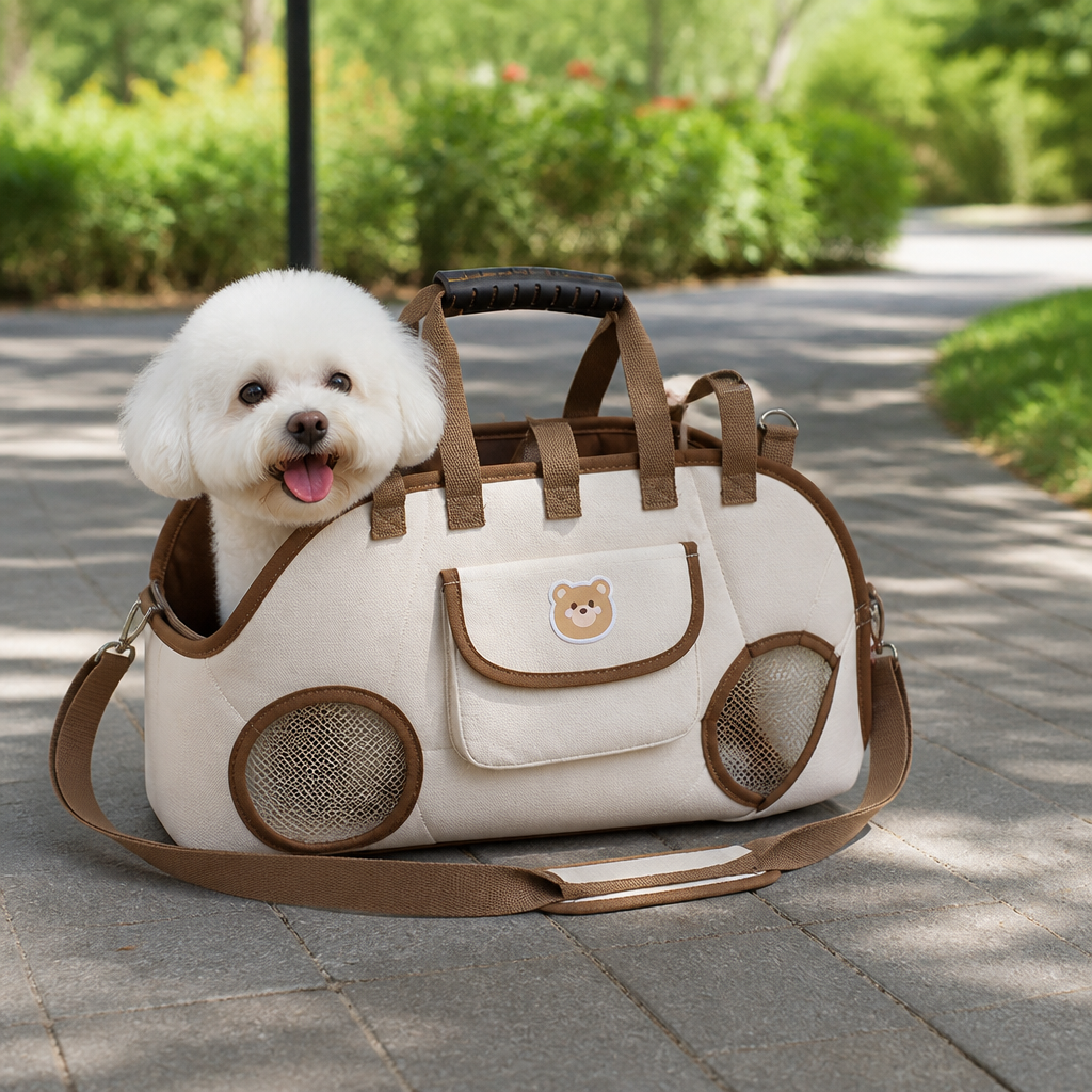 Ortekor Breathable Mesh & Dual-Carry Dog Carrier (Wipe-Clean)
