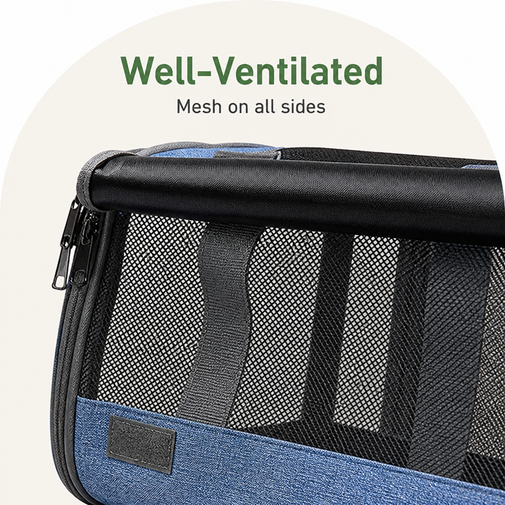Ortekor Breathable Mesh & Foldable Airline-Approved Travel Carrier