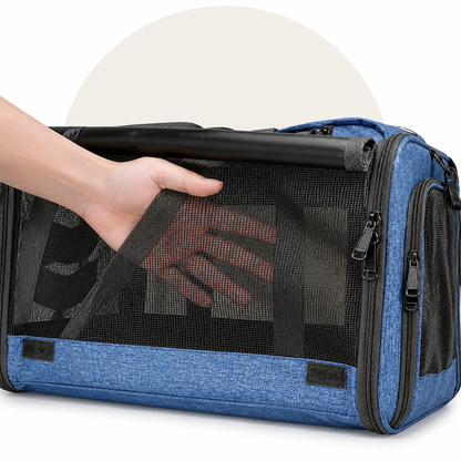 Ortekor Breathable Mesh & Foldable Airline-Approved Travel Carrier