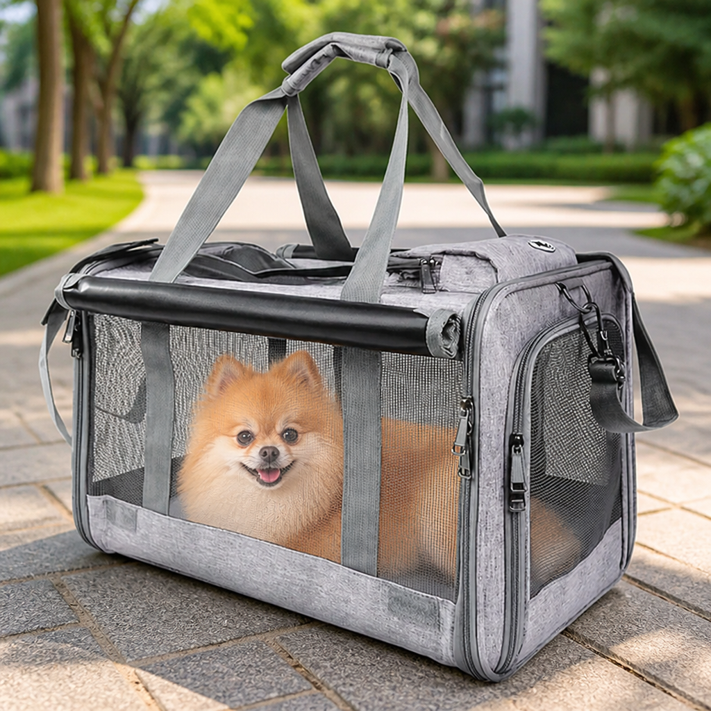 Ortekor Breathable Mesh & Foldable Airline-Approved Travel Carrier