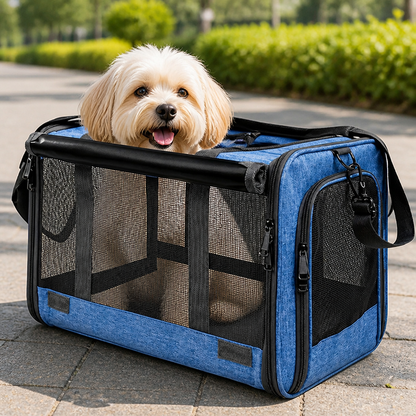 Ortekor Breathable Mesh & Foldable Airline-Approved Travel Carrier