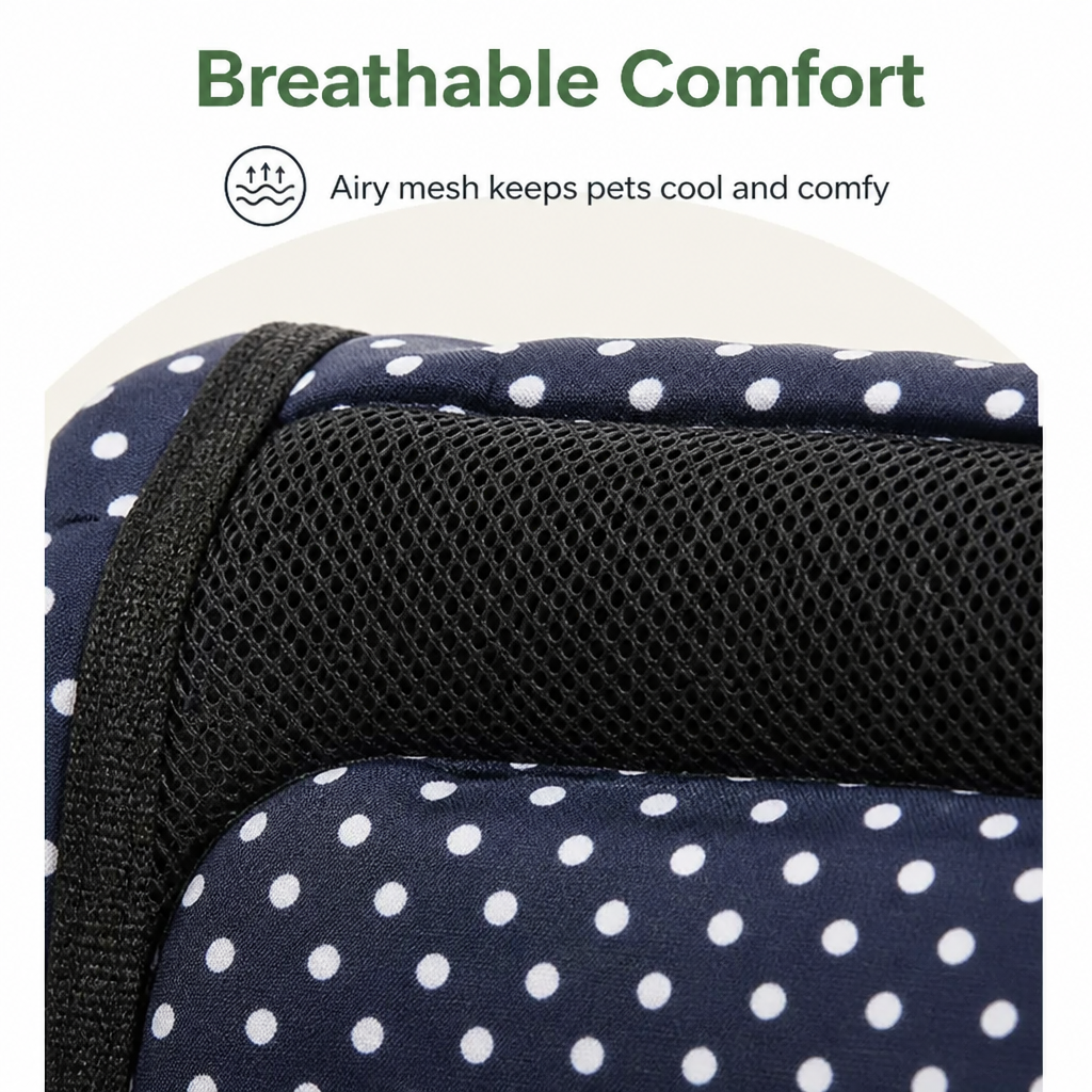 Ortekor Breathable Mesh & Insulated Pet Carrier (Foldable)