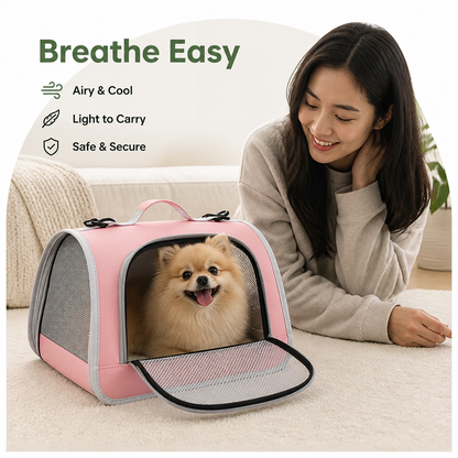 Ortekor Breathable Mesh & Lightweight Pet Carrier