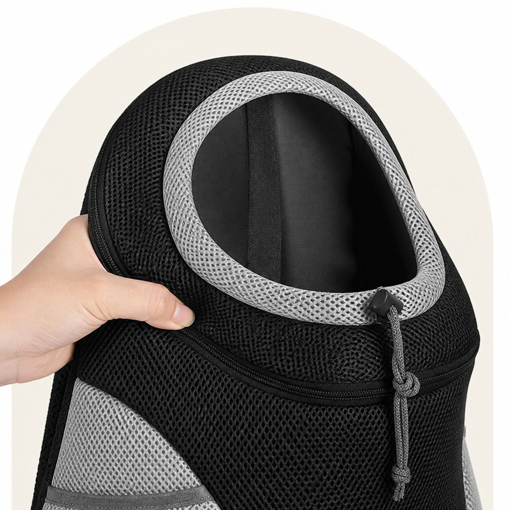 Ortekor Breathable Mesh & Padded Pet Backpack Carrier (Front/Back Convertible)