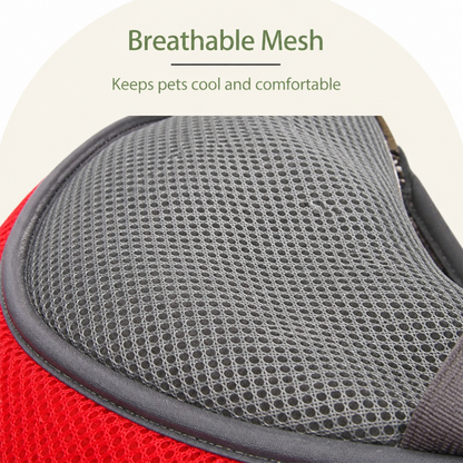 Ortekor Breathable Mesh & Padded Straps Pet Carrier Backpack (Removable Fleece)