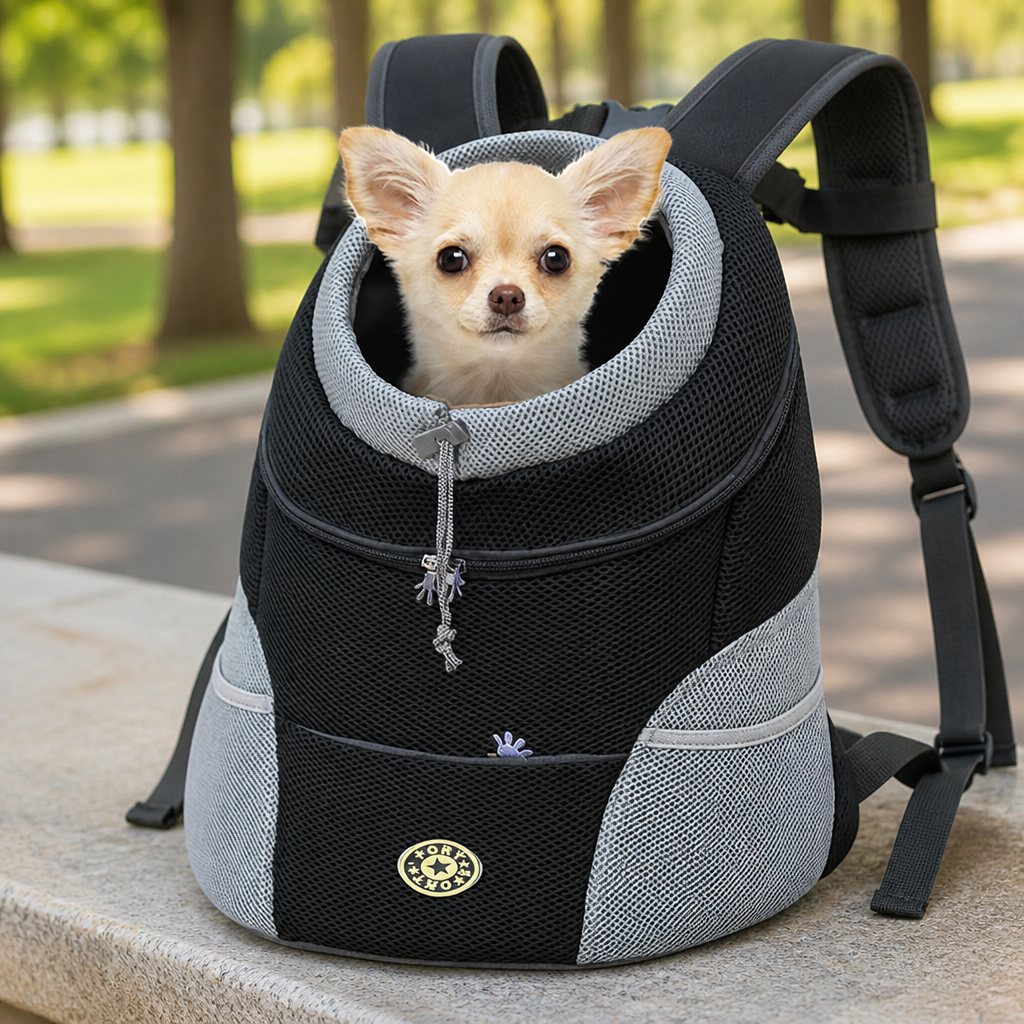 Ortekor Breathable Mesh & Security Zipper Backpack Carrier (Front-Opening)